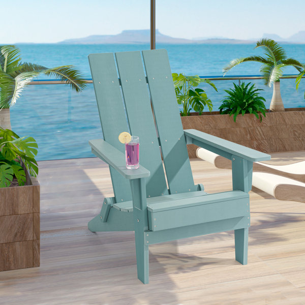 Rosecliff Heights Angelicamae Plastic/Resin Folding Adirondack Chair